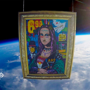 First Painting in Space